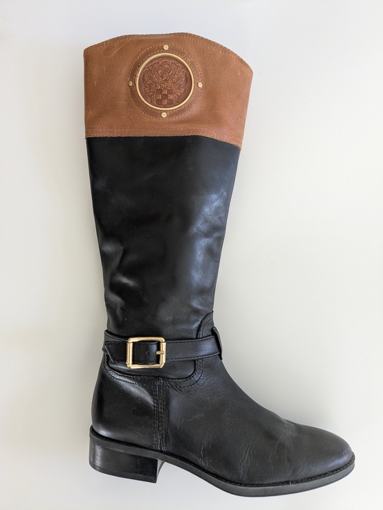 VINCE CAMUTO Two-tone Riding Boots - Picture 1 of 5